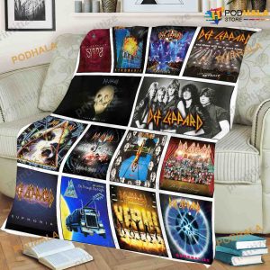 Def Leppard English Rock Band Fleece Blanket, Quilt, Christmas Gifts