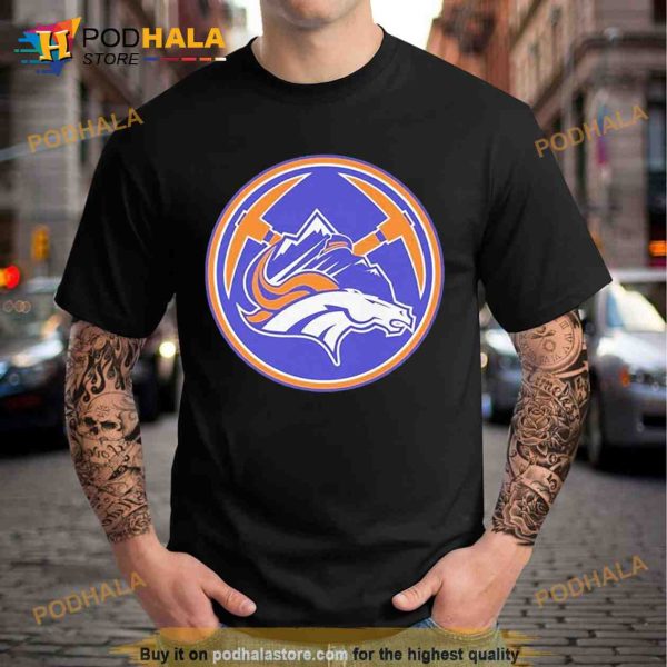 Denver Broncos Nuggets Mash Up Logo News 2023 Trending Shirt