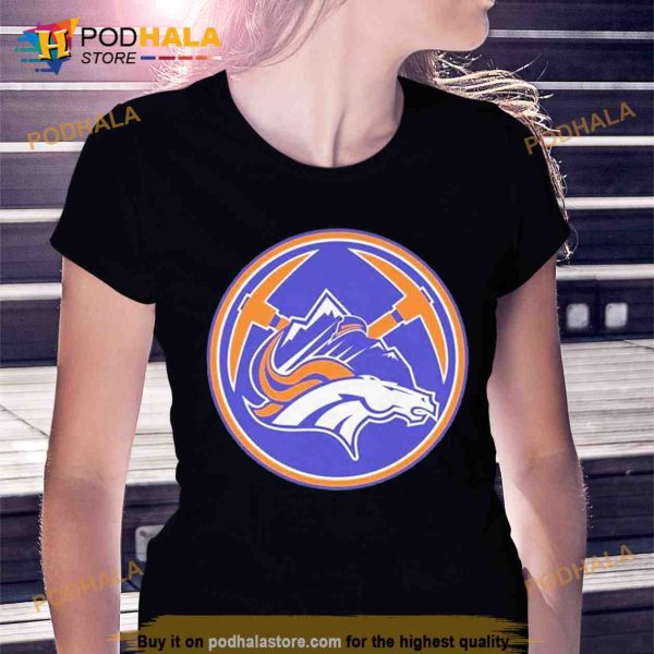 Denver Broncos Nuggets Mash Up Logo News 2023 Trending Shirt