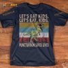 Dinosaurs Let's Eat Kids Punctuation Saves Lives Halloween Shirt Hoodie