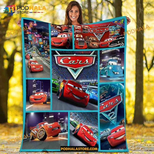 Disney Cars Blanket, Cars Lightning McQueen Birthday Kid Gift, Cars Lovers Gift