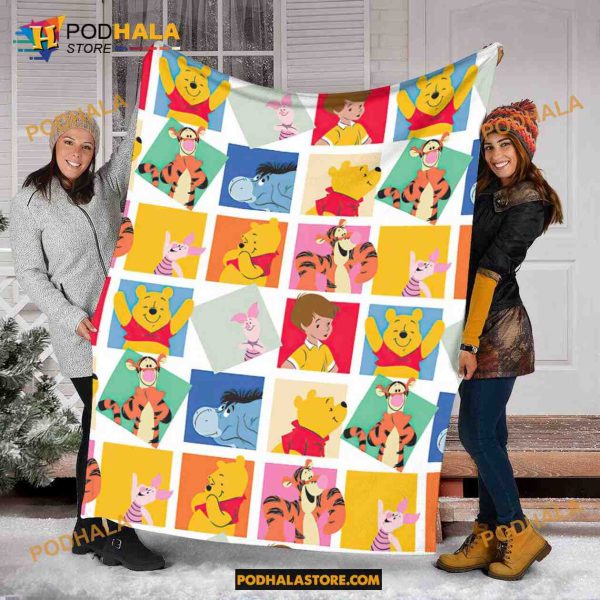 Disney Winnie The Pooh Blanket, Winnie The Pooh Quilt, Pooh Disney Gifts