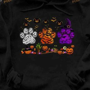 Dog Foot Halloween Costume Halloween Night Shirt Hoodie