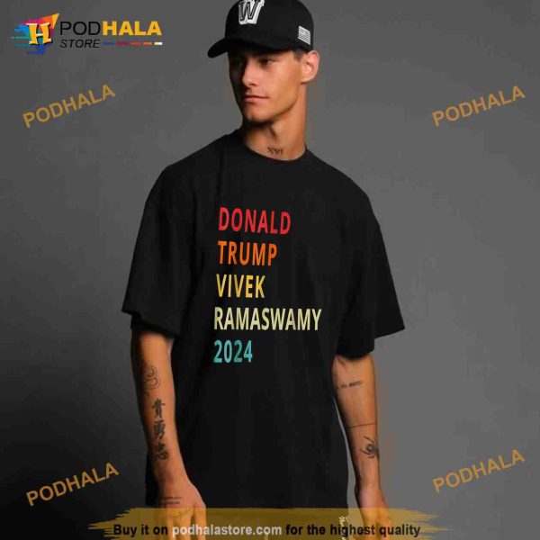 Donald Trump Vivek Ramaswamy 2024 President Republican Vintage Political Shirt