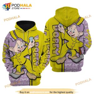 Dopey Dwarf Disney Unisex Cartoon Graphic 3D Hoodie, Sweatshirt, Shirt