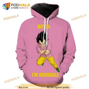 Dragon Ball Tfs Vegeta I'm Adorable Anime 3D Hoodie Sweatshirt