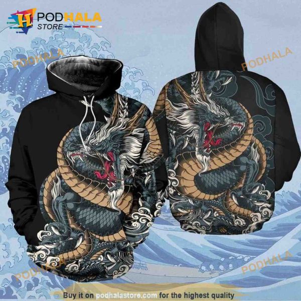 Dragon Fly Full Printing 3D Hoodie Sweatshirt For Women Men