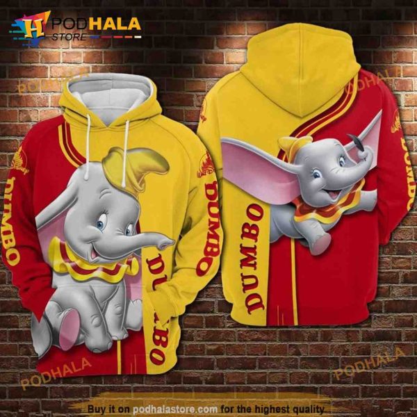 Dumbo Movies Disney All Over Print 3D Hoodie Sweatshirt