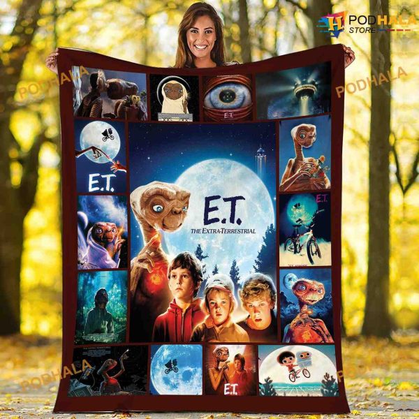 E.T. The Extra-Terrestrial Fleece Blanket, Quilt, Christmas Gifts
