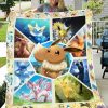 Eevee Evolutions Pokemon Fleece Blanket, Quilt, Christmas Gifts