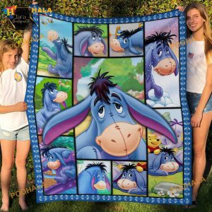 Eeyore In The Winnie The Pooh Fleece Blanket