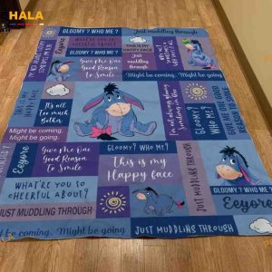 Eeyore Quotes Bedding Fleece Blanket, Custom Kids Blanket