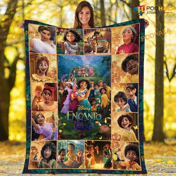 Encanto Family Madrigal Disney Fleece Blanket, Encanto Madrigal Lovers Gift