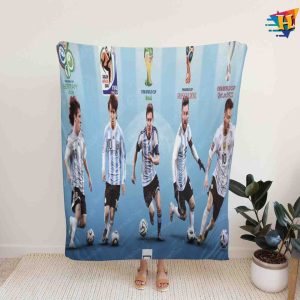 Fifth Time For Lionel Messi Fleece Blanket, Quilt, Christmas Gifts