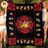 Firefighter Mickey Fleece Blanket, Quilt, Christmas Gift For Firefighters