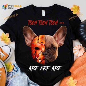 Frenchie Dog Killer Halloween Killer Jason Voorhees Costume Shirt Hoodie