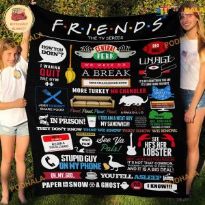 Friends The TV Series Show Fleece Blanket, Quilt, Christmas Gifts