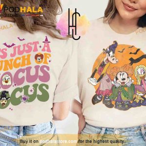 Funny Disneyland Minnie Mickey Daisy Cosplay Hocus Pocus Disney Halloween Shirt