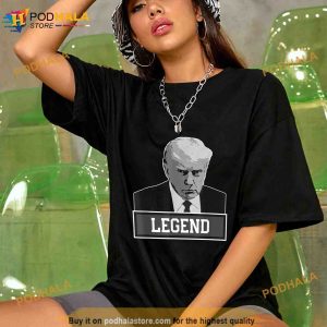 Funny Trump Mugshot Legend Trump 2024 Unisex Trending Shirt