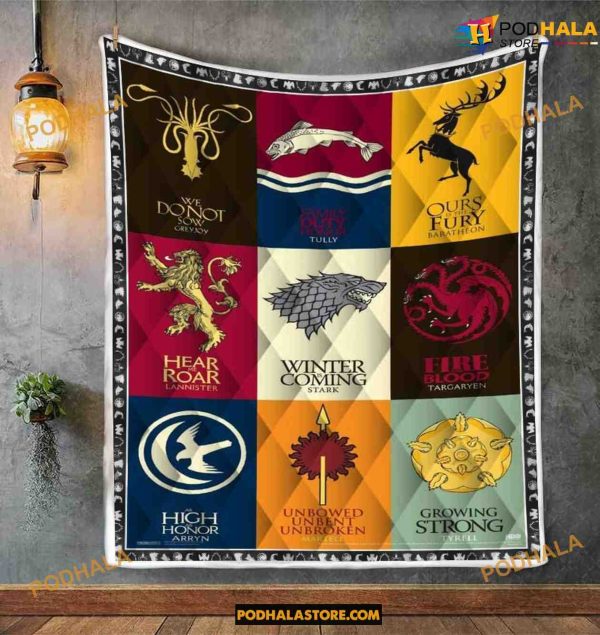 Game Of Thrones Fleece Blanket, Movie Gift For Fans