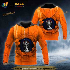 Ghost Inside Pumpkin Skull 3D Hoodie Sweatshirt, Halloween Gift Ideas