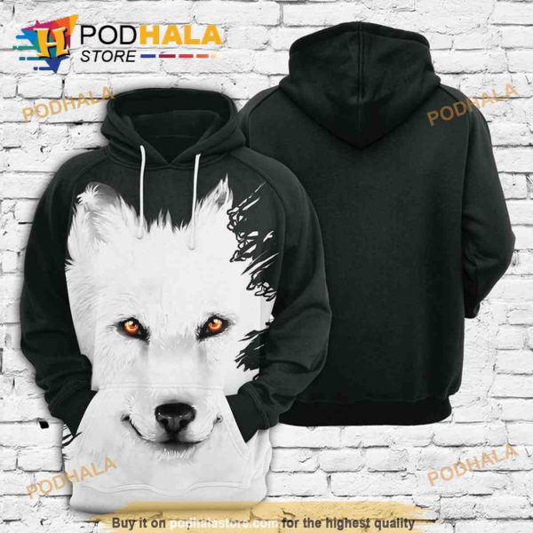 Ghost Wolf 3D Hoodie, Christmas Gifts