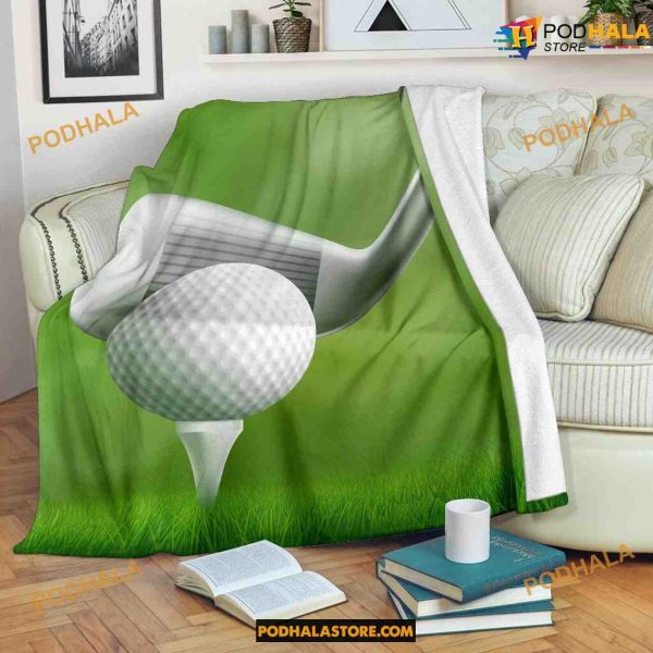 Golf Golfer Golfing Fleece Blanket, Quilt, Christmas Gifts