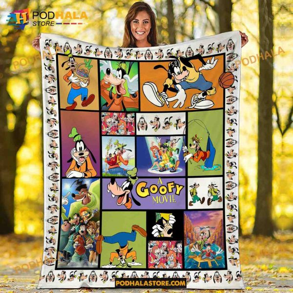 Goofy Movie Disney Fleece Blanket, Goofy Birthday Kid Gift, Goofy Lovers Gift