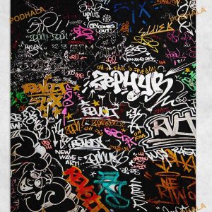 Graffiti Design In The Uk Fleece Blanket, Quilt, Christmas Gifts