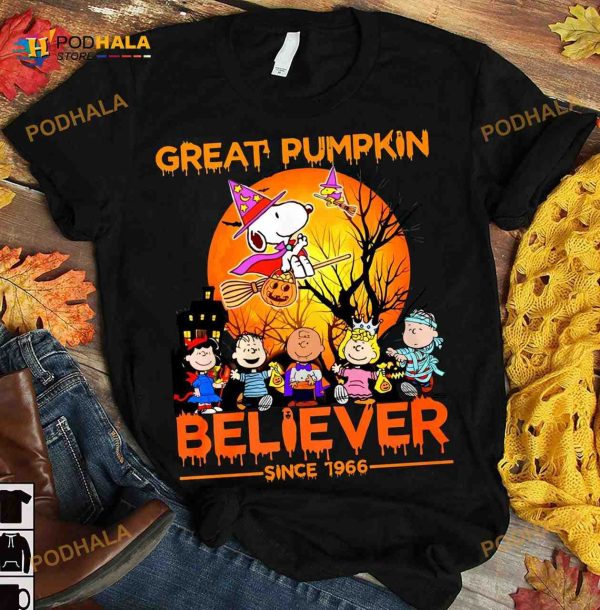 Great Pumpkin Believer Snoopy And Friends Gift For Halloween Shirt Hoodie