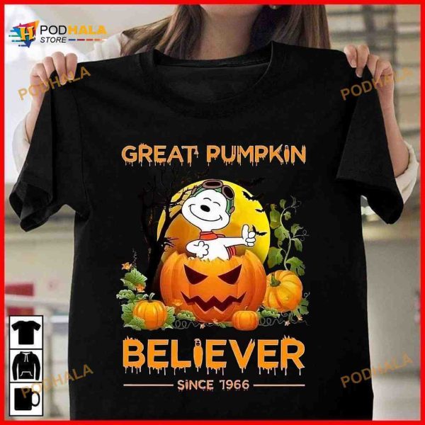 Great Pumpkin Believer Snoopy And Pumpkin Halloween Shirt Hoodie