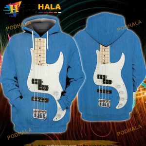Guitar Bass 3D Hoodie, Christmas Gifts