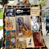Guitar Home Decor Fleece Blanket, Guitar Quilt Gift, Christmas Gifts For Guitarist