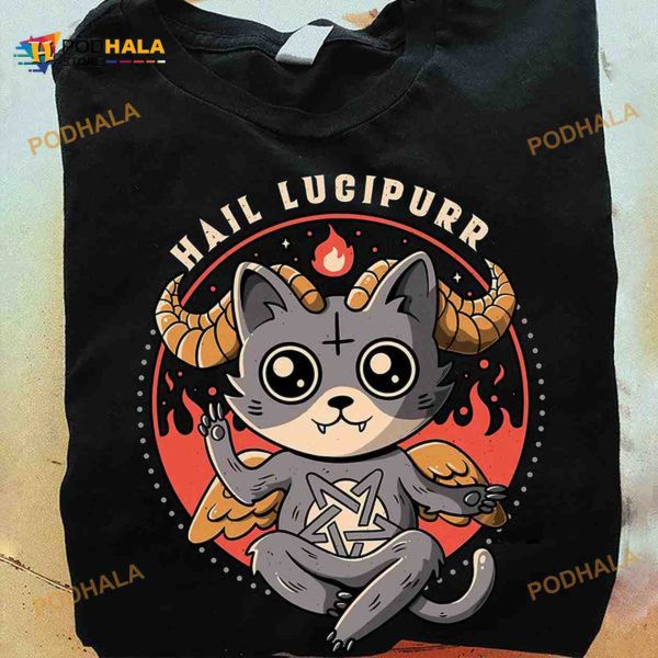 Hail Lucipurr Halloween Day Halloween Costume Shirt Hoodie