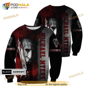 Halloween All Over Printed Michael Myers 3D Hoodie Sweatshirt Scary Movie Hoodie 4