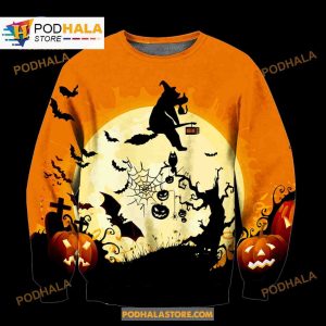 Halloween Bear Witch Funny Women Men Aop Shirt 3d Hoodie Sweatshirt 2