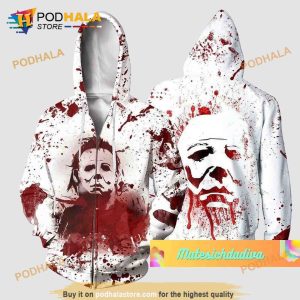 Halloween Blood Michael Myers 3D Hoodie For Men Women Michael Myers Shirt Sweatshirt 4