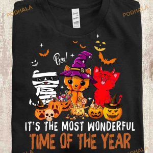 Halloween Cat Costume It's The Most Wonderful Time Of The Year Shirt Hoodie