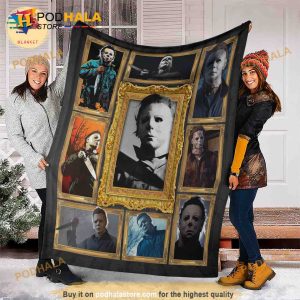 Halloween Horror Fleece Blanket Michael Myers Blanket Horror Movie Quilt 2