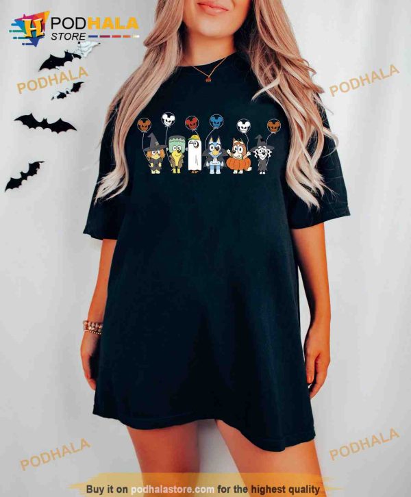 Halloween Horror Mickey Baloon Bluey Shirt, Halloween Mickey Tee