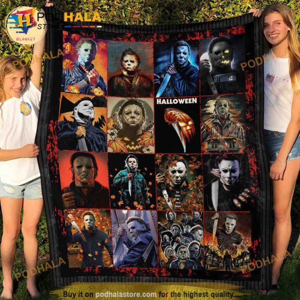 Halloween Horror Movie Character Michael Myers Blanket, Halloween Gifts Ideas
