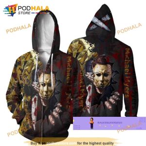 Halloween Horror Movie Michael Myers 3D Zip Hoodie Sweatshirt 4