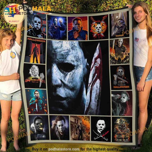 Halloween Horror Movie Michael Myers Blanket, Michael Myers Quilt Gift
