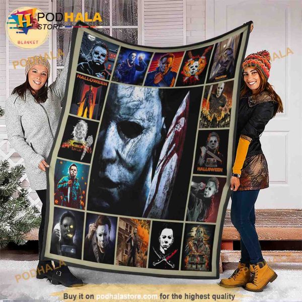 Halloween Horror Movie Michael Myers Blanket, Michael Myers Quilt Gift