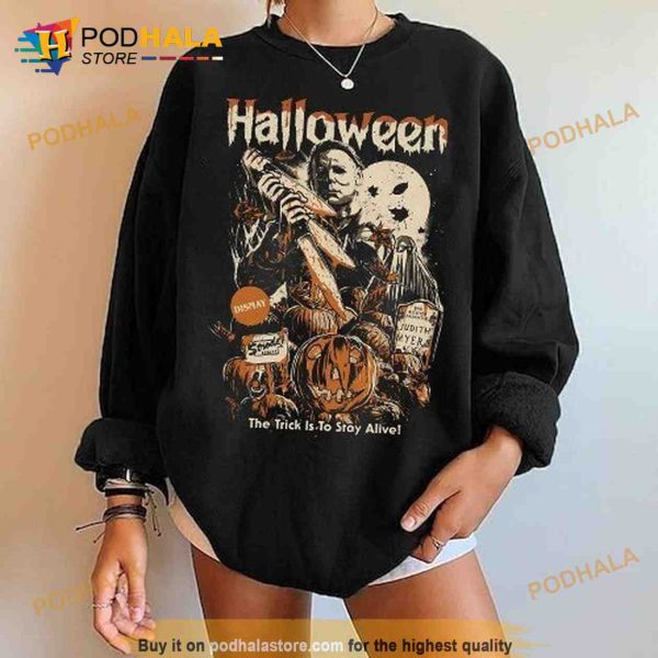 Halloween Horror Movie Sweatshirt, Scream Michael Myers Sweatshirt, Scream Shirt