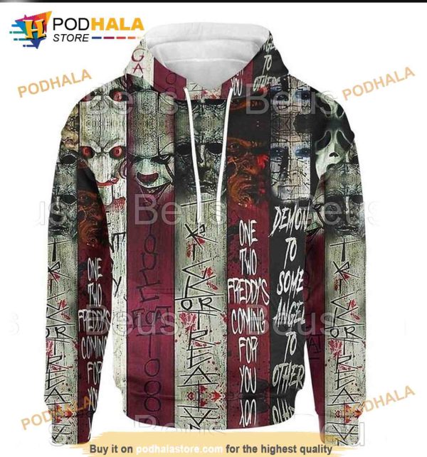 Halloween Horror Movies All Over Print Halloween 3D Hoodie Gifts For Him