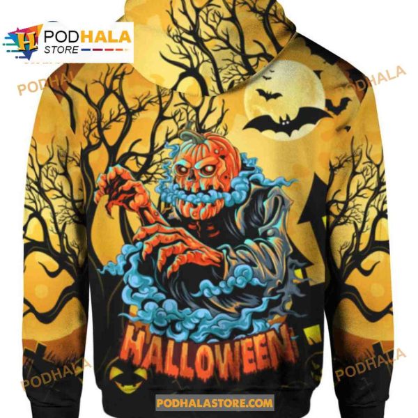Halloween Horror Pumpkin Women Men AOP Shirt 3D Hoodie Sweatshirt