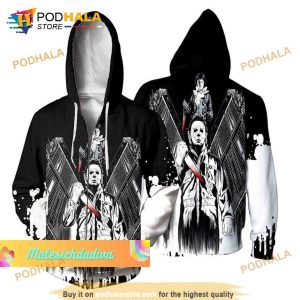 Halloween Killers Michael Myers 3D Hoodie Sweatshirt All Over Printed 4