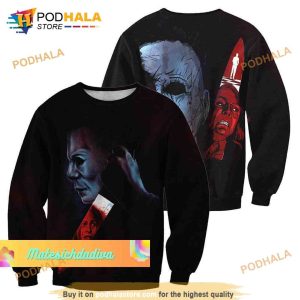Halloween Michael Myers 3D Hoodie For Horror Movie Fans Halloween Gifts For Adults 3