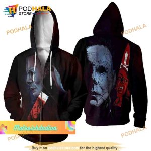 Halloween Michael Myers 3D Hoodie For Horror Movie Fans Halloween Gifts For Adults 4